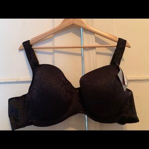 Avenue Lace Balconette Bra 50C Black NWT